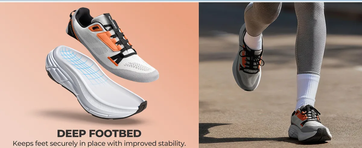 ALLSWIFIT Womens Walking Shoes Cushion Running Tennis Sneakers