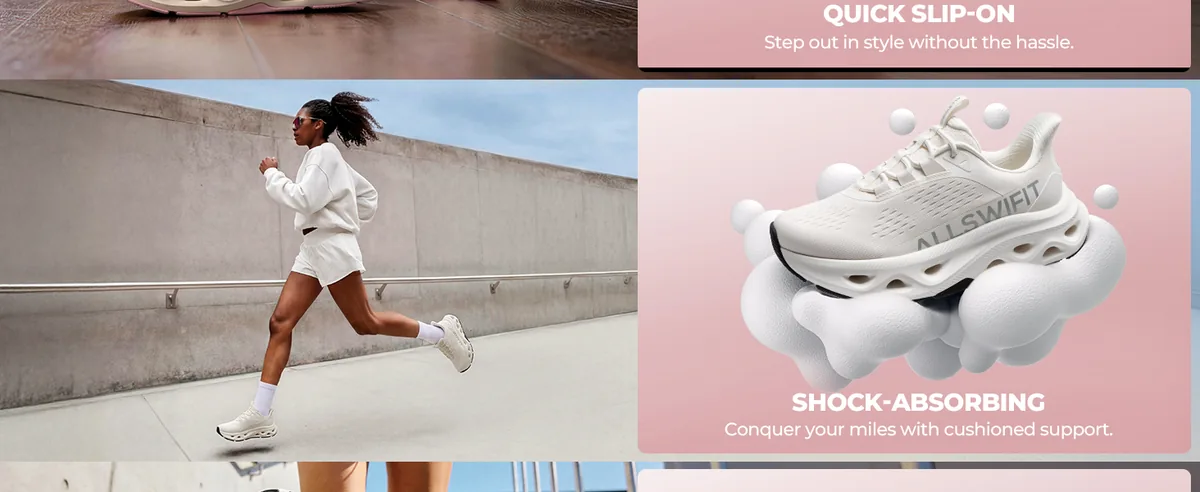 women slip on walking shoes